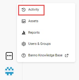 Accessing activity button through the ellipses menu