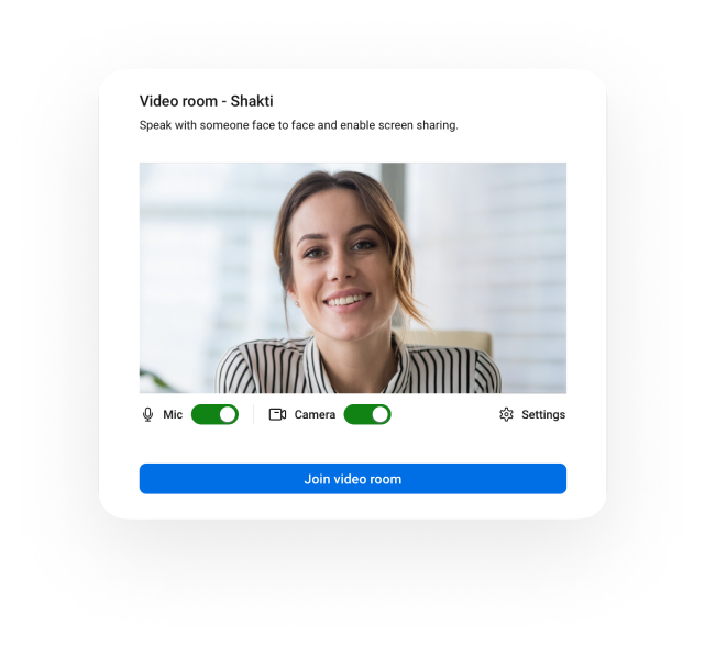 Banno video chat window