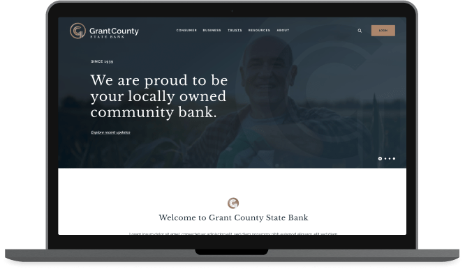 Grant County desktop login illustration