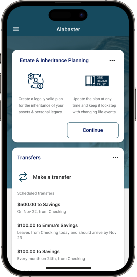 One Digital Trust app using Jack Henry's API