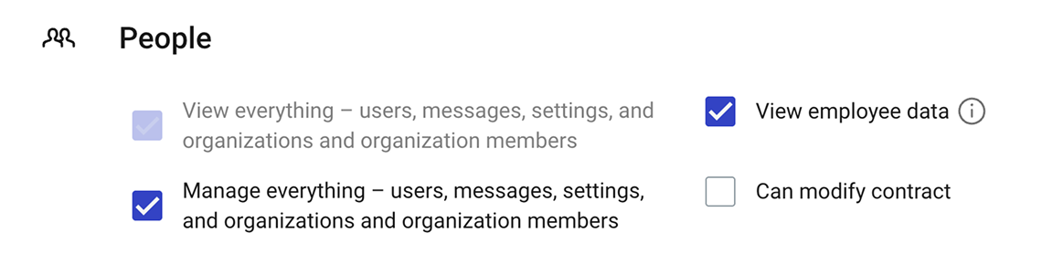 Screenshot of Can Modify Contract permission for Banno Marketplace.