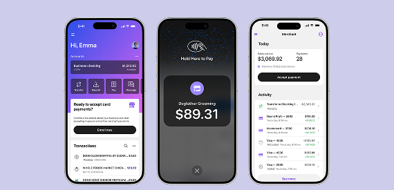 Image of multiple screen designs business owners will likely see when using Tap2Local.