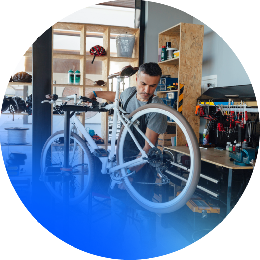 Local bike shop owner