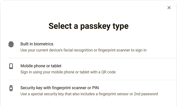 Enhanced Passkey Support
